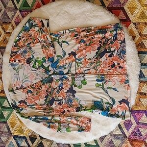 Chico's Lightweight Summer Lily Floral Tunic Cardigan